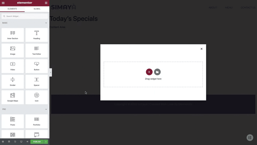 Tworzenie wyskakujących okienek za pomocą Elementora