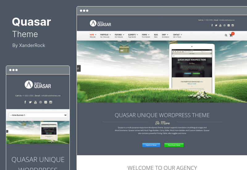Tema Quasar - Tema de WordPress con generador de animaciones