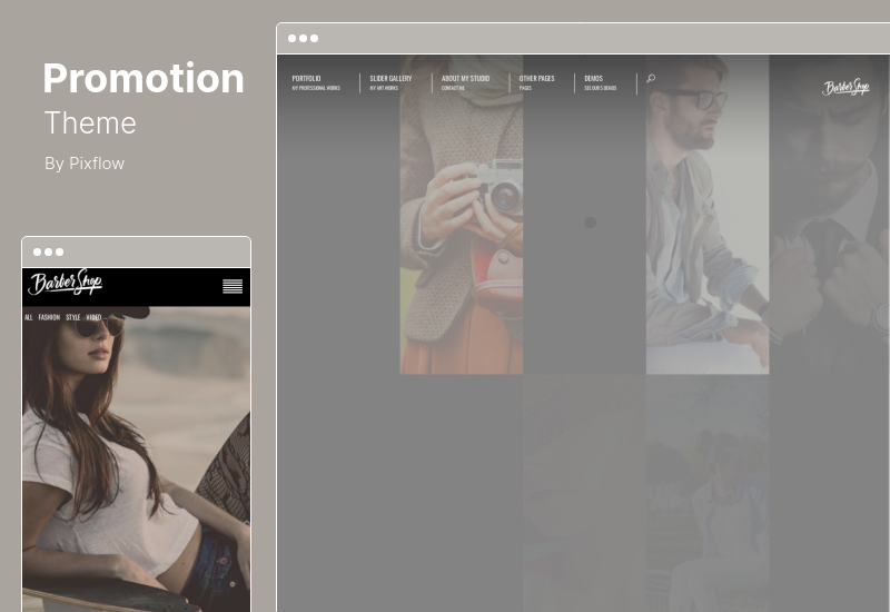Tema de promoción - Tema de WordPress para currículum vitae animado