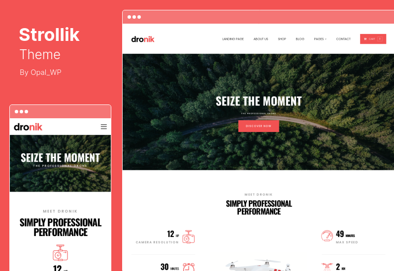 Tema Strollik - Tema WordPress WooCommerce Produk Tunggal