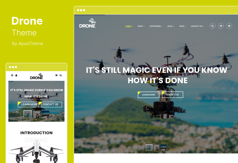 Tema Drone - Tema WordPress Produk Tunggal