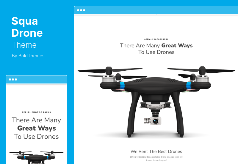 Tema SquaDrone - Tema WordPress Bisnis Drone & UAV