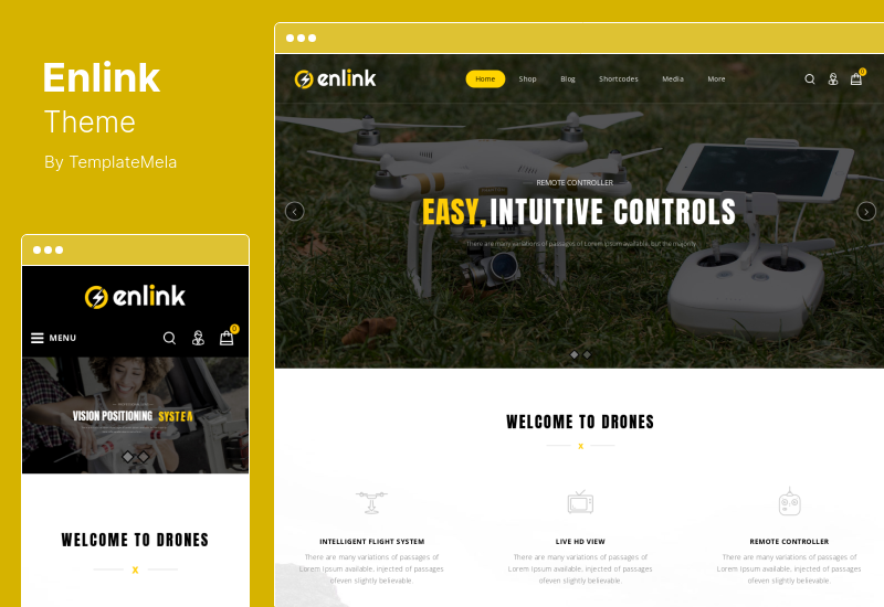 Enlink Theme - Tema WooCommerce Produk Tunggal
