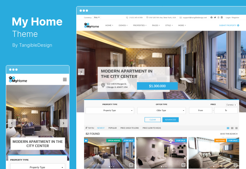 Tema MyHome - Tema WordPress Imobiliário