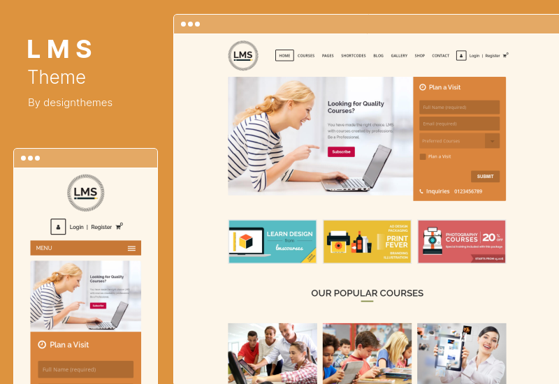 Tema LMS - Tema WordPress per l'istruzione