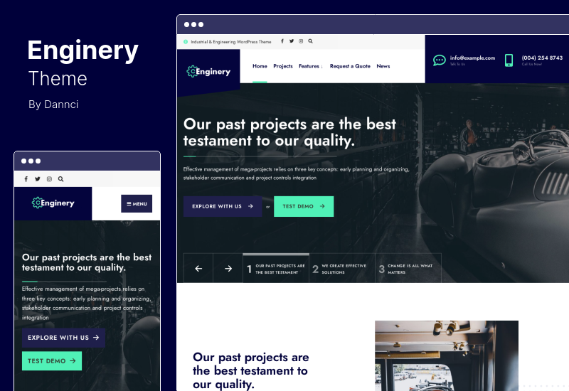 Enginery 主题 - 工业与工程 WordPress 主题