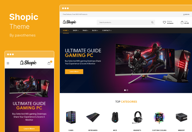 Shopic 主題 - Multistore WooCommerce WordPress 主題
