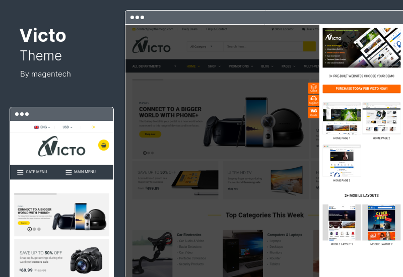 Victo Theme - 數字市場 WordPress 主題