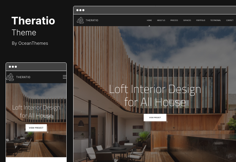 Theratio 主题 - 建筑与室内设计 Elementor WordPress 主题