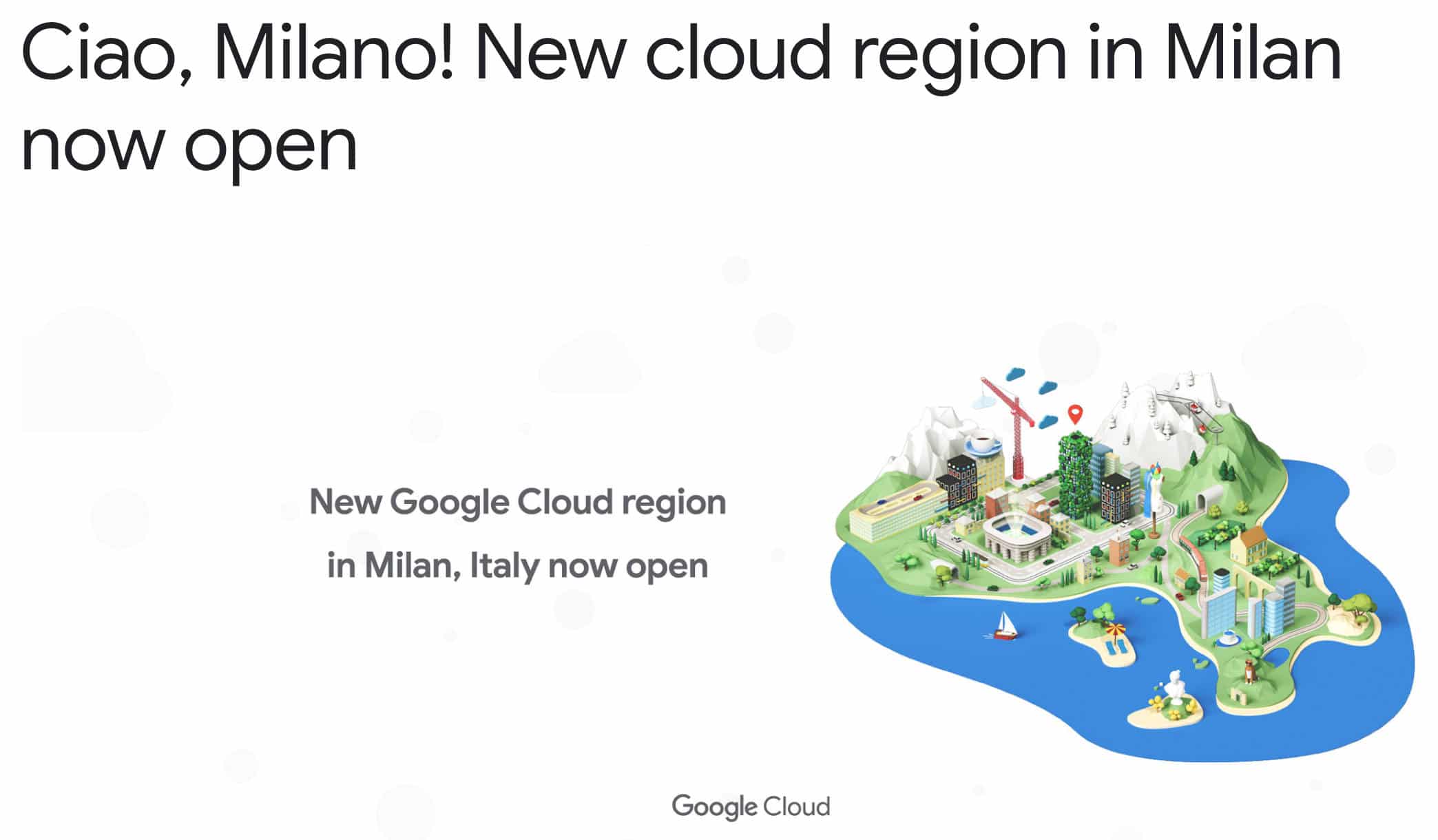 L'apertura della Google Cloud Region a Milano.