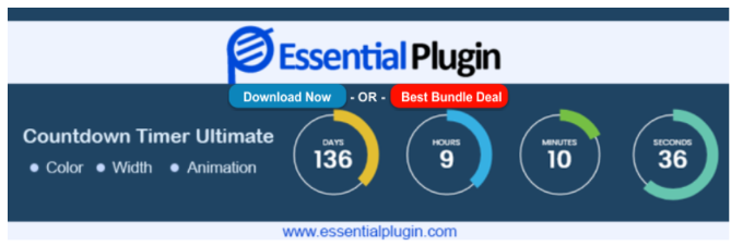 The Countdown Timer Ultimate WordPress 插件页面 Countdown timer ultimate