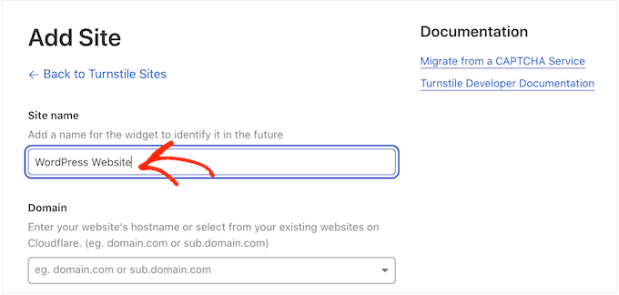 Adăugarea unui site web WordPress la tabloul de bord Cloudflare