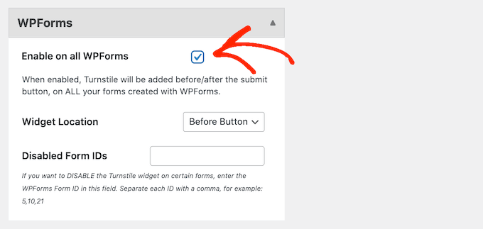 Activarea CAPTCHA pentru WPForms