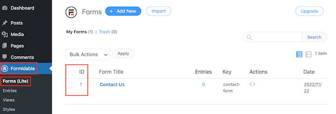 Formulare, create folosind plugin-ul WordPress Formidable Forms