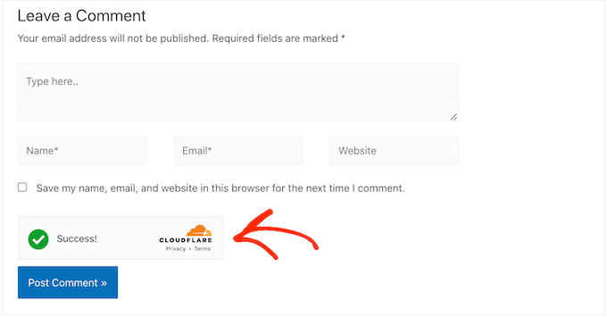 Crearea unui CAPTCHA Cloudflare Turnstile gestionat