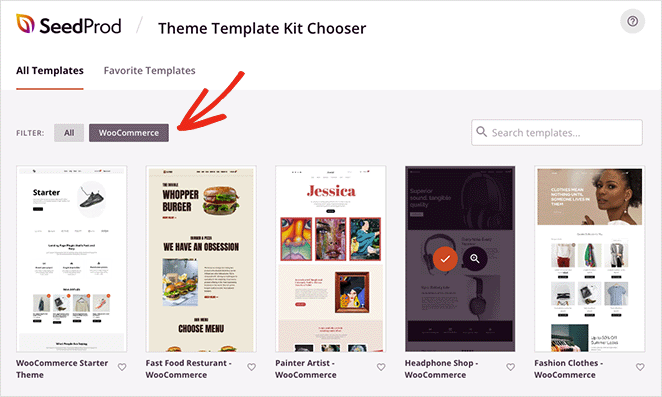 WooCommercethemetemplate - SeedProd WooCommerce theme template kits