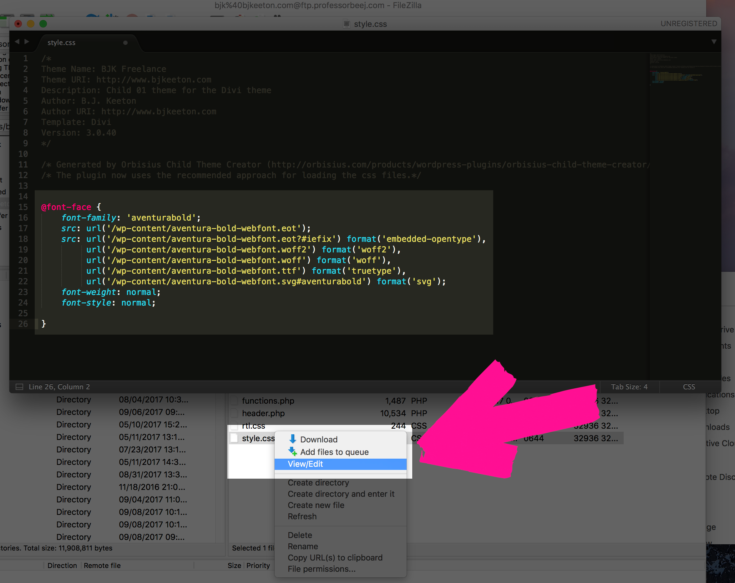 วิธีใช้ฟอนต์ที่ดาวน์โหลด