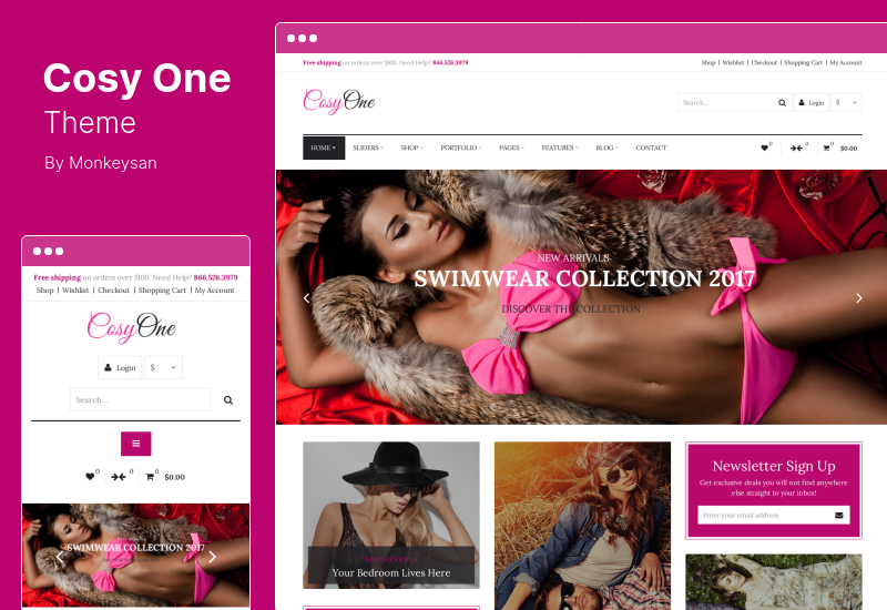 CosyOne Theme - многоцелевая тема WooCommerce