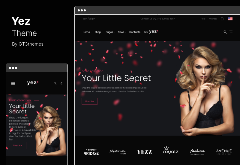 Yez Theme - Многоцелевой магазин WooCommerce Theme
