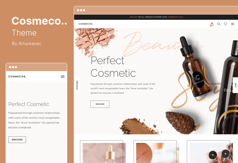 Thème Cosmecos - Thème WooCommerce Cosmétiques & Parfums