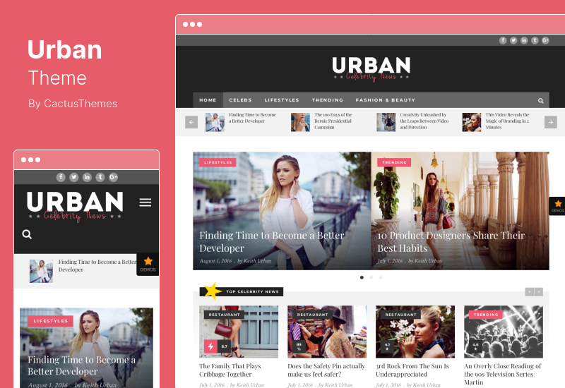 Tema Urbano - Tema WordPress de Revista Responsiva