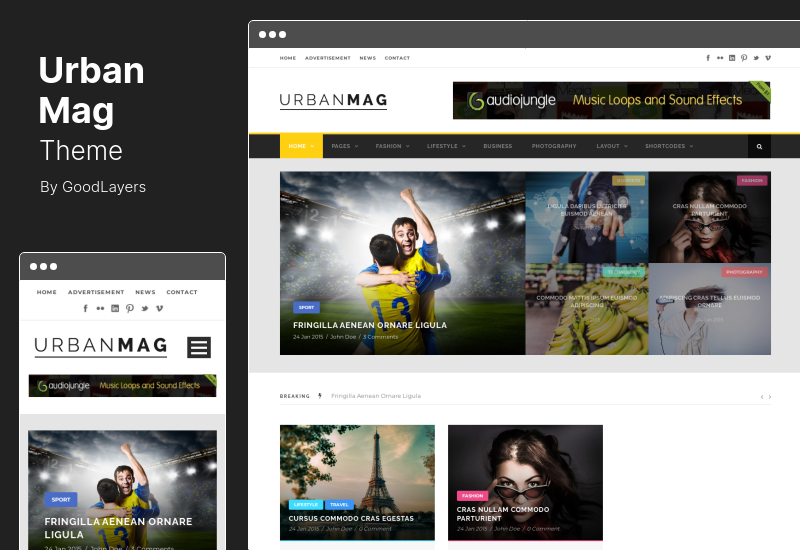 Urban Mag Theme - Tema WordPress de Notícias e Revistas
