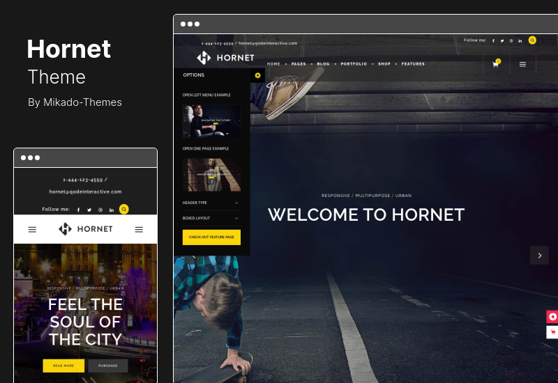 Tema Hornet - Tema WordPress Multiuso Urbano