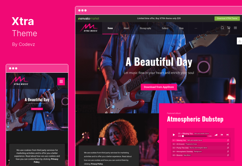 Xtra-Thema - WordPress-Thema für den Website-Baukasten