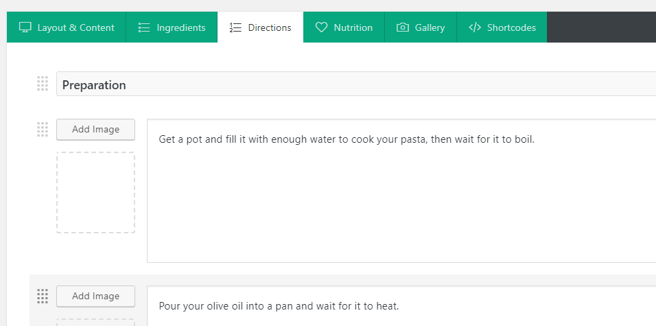 Anleitung zu deinem Rezept.