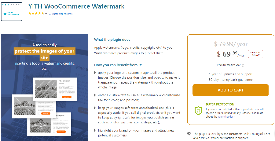 YITH WooCommerce-Wasserzeichen-Plugin