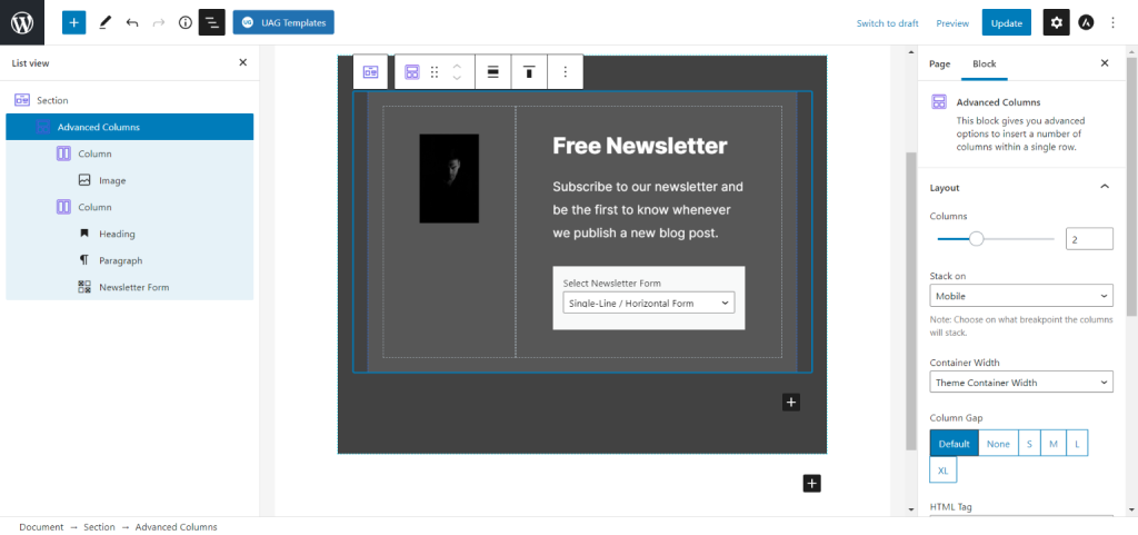 wordpress-ニュースレター購読フォーム wordpress-newsletter-subscription-form