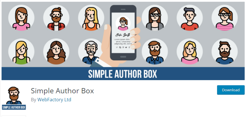 cuadro de autor simple: complementos para blogs de varios autores
