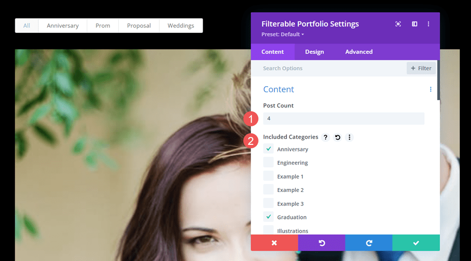 Divi 的可过滤投资组合模块