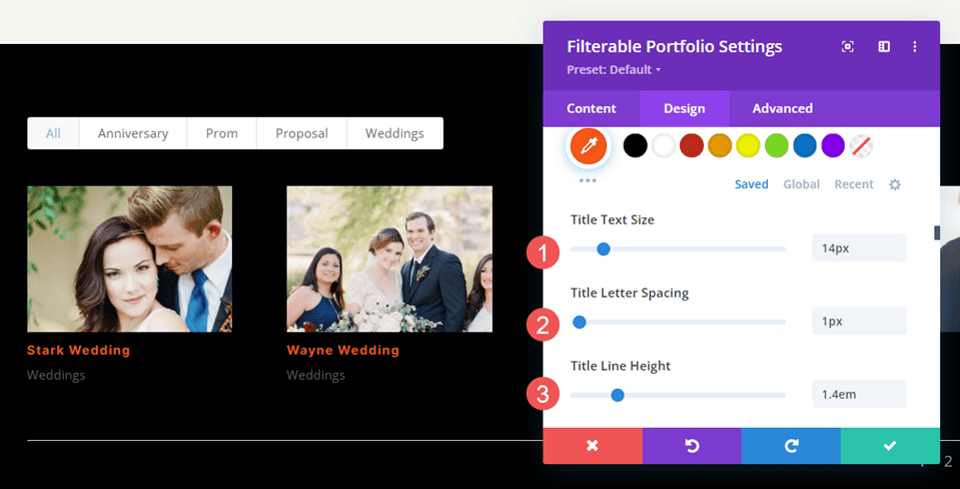 Divi 的可过滤投资组合模块