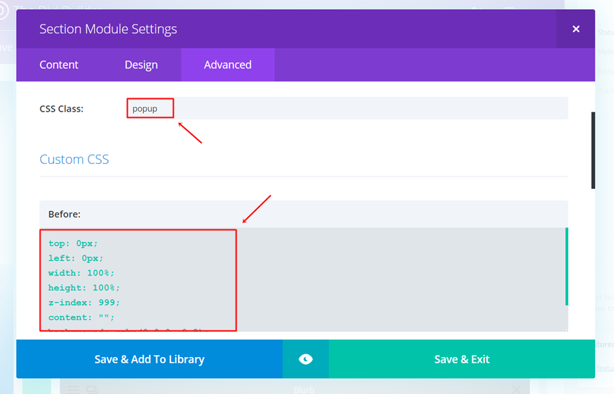 formular de contact pe clic