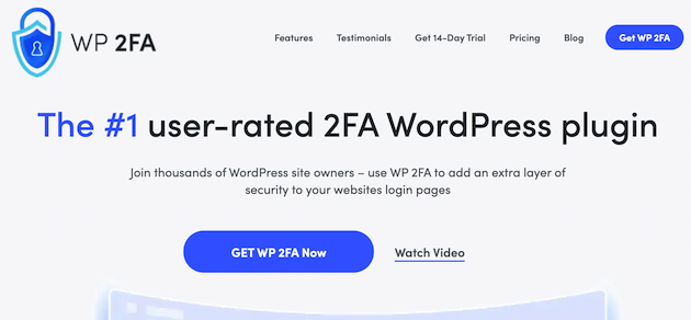 WP 2FA 主页。