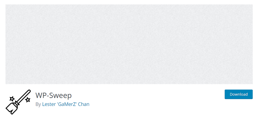 wp-sweep - ปลั๊กอินฐานข้อมูล WordPress