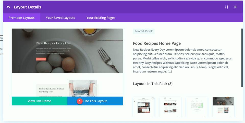 Divi Fullwidth Header Gradient Background Layout 1 Использование макета