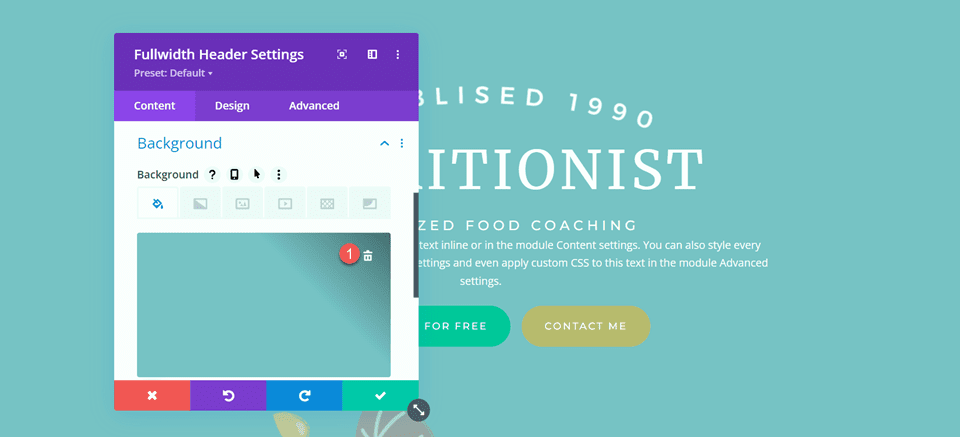 Divi Fullwidth Header Gradient Background Layout 2 Удалить цвет фона