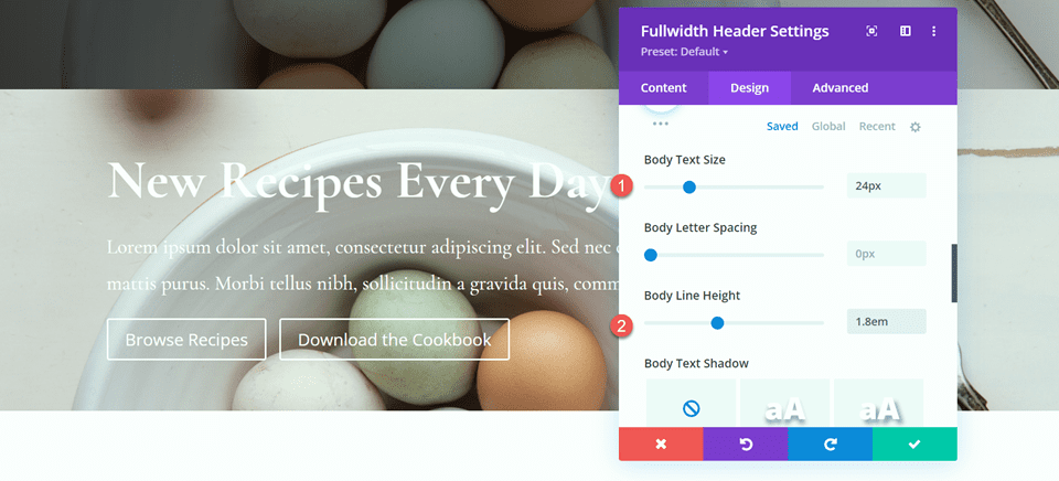 Divi Fullwidth Заголовок Градиент Фон Макет 1 Высота строки
