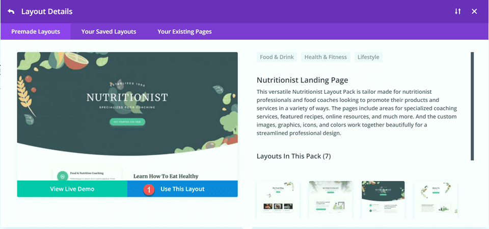 Divi Fullwidth Header Gradient Background Layout 2 Использование макета
