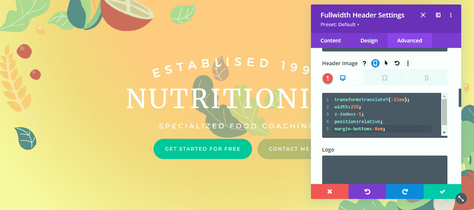 Divi Fullwidth Header Gradient Background Layout 2 Изображение заголовка CSS