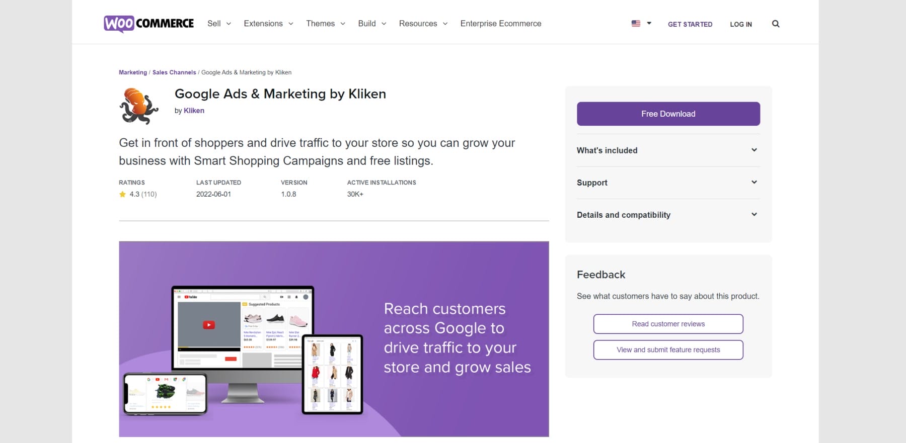 WooCommerce Google Ads-Marketing von Kliken