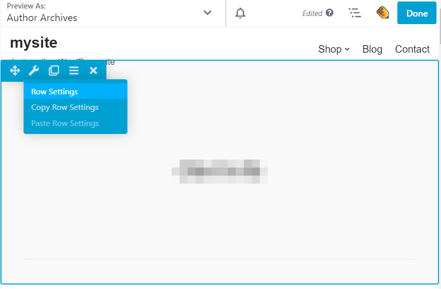Beaver Builder エディターの行設定。