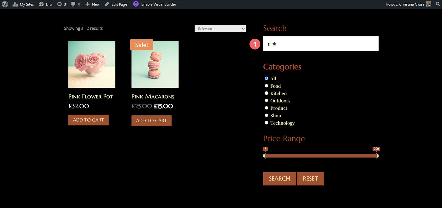 Yazıları Filtrele – Divi Ajax Filtresi