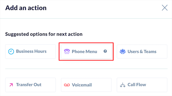 click-phone-menu-option - IsItWP - Detector de temas de WordPress gratuito Select phone menu option