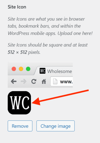 Favicon en WordPress
