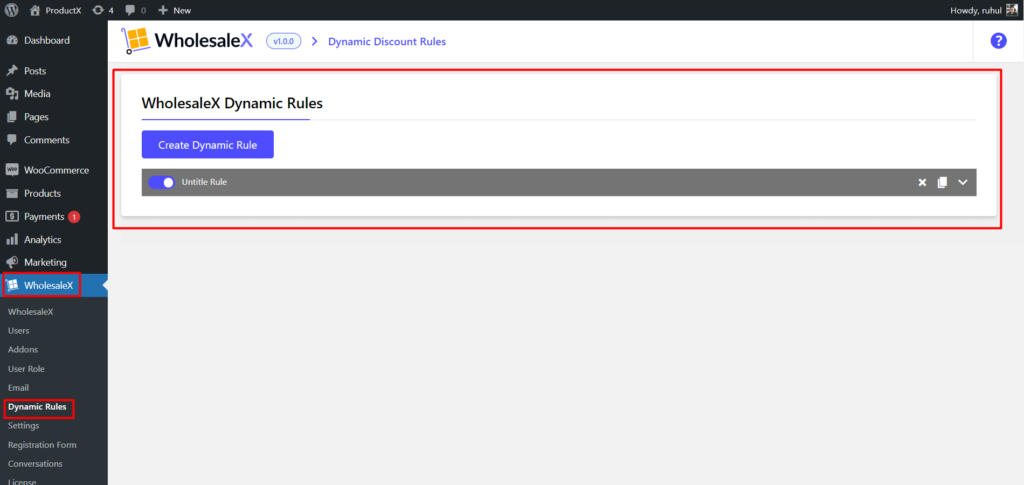 Come impostare i metodi di spedizione basati sui ruoli di WooCommerce 5 WholesaleX Dynamic Rules