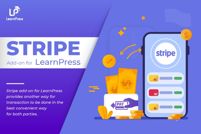 Pengaya LearnPress: Koleksi Gratis dan Premium 84 stripe add on for learnpress