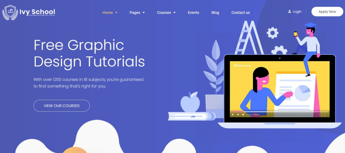 Pengaya LearnPress: Koleksi Gratis dan Premium 107 ivyprep theme